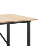 HKH Mesa de Jantar Estrutura em O em Pinho e Aço