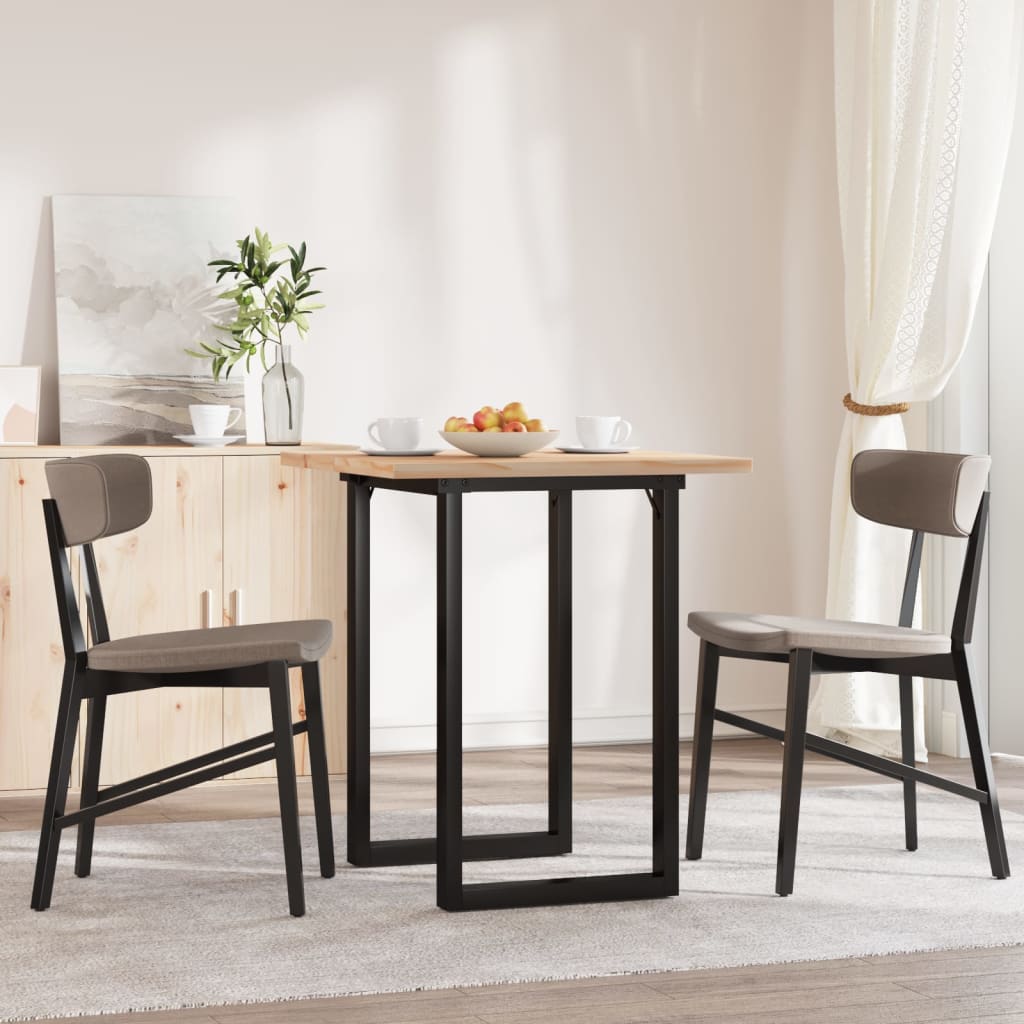 HKH Mesa de Comedor Estructura en O en Pino y Acero