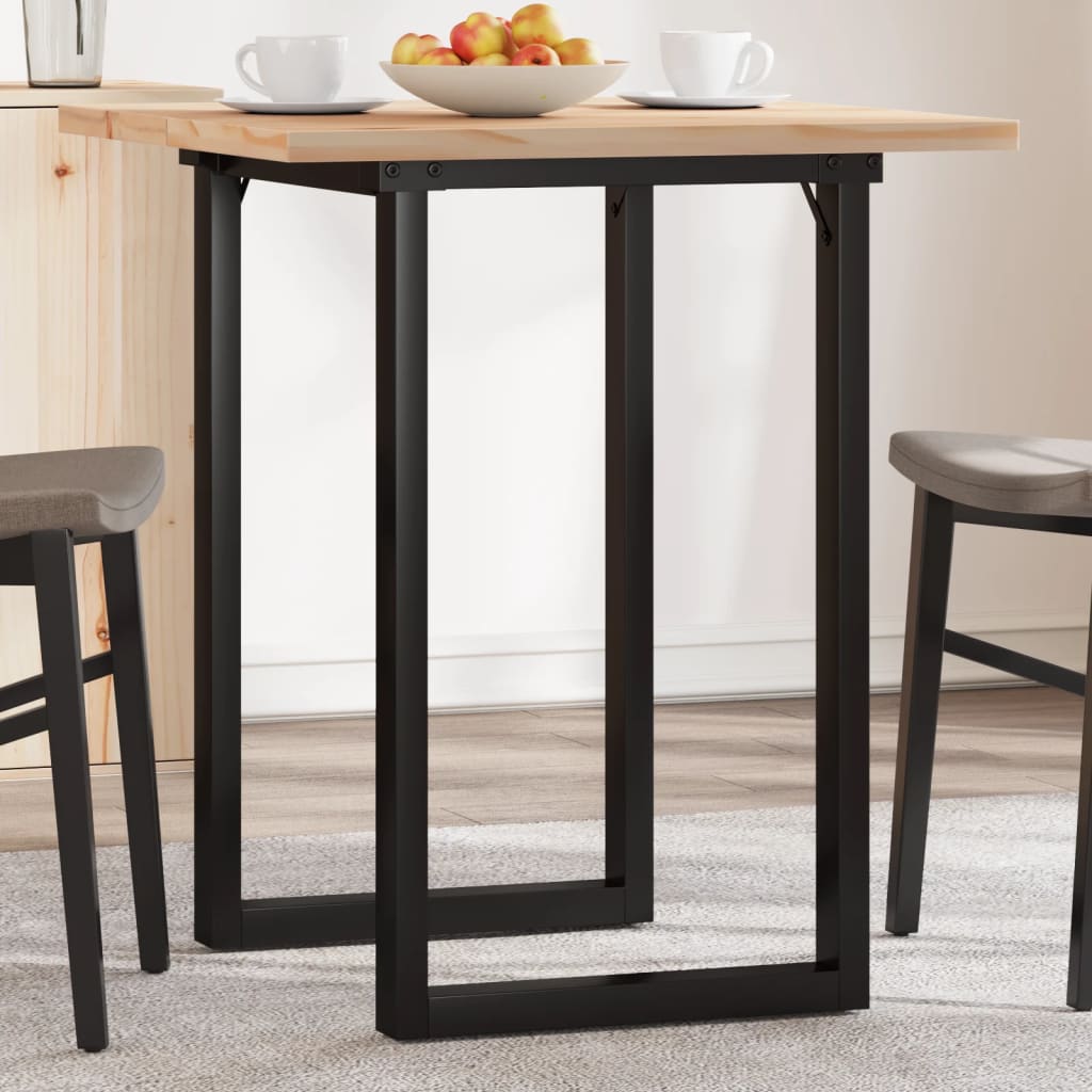 HKH Mesa de Comedor Estructura en O en Pino y Acero