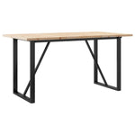 HKH Mesa de Jantar Estrutura em O em Pinho e Aço
