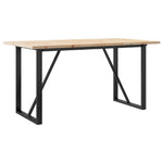 HKH Mesa de Jantar Estrutura em O em Pinho e Aço