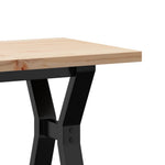 HKH Mesa de Centro Estrutura em Y em Pinho e Aço