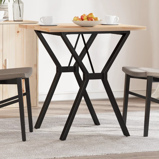 HKH Mesa de Comedor Estructura en Y en Pino y Acero