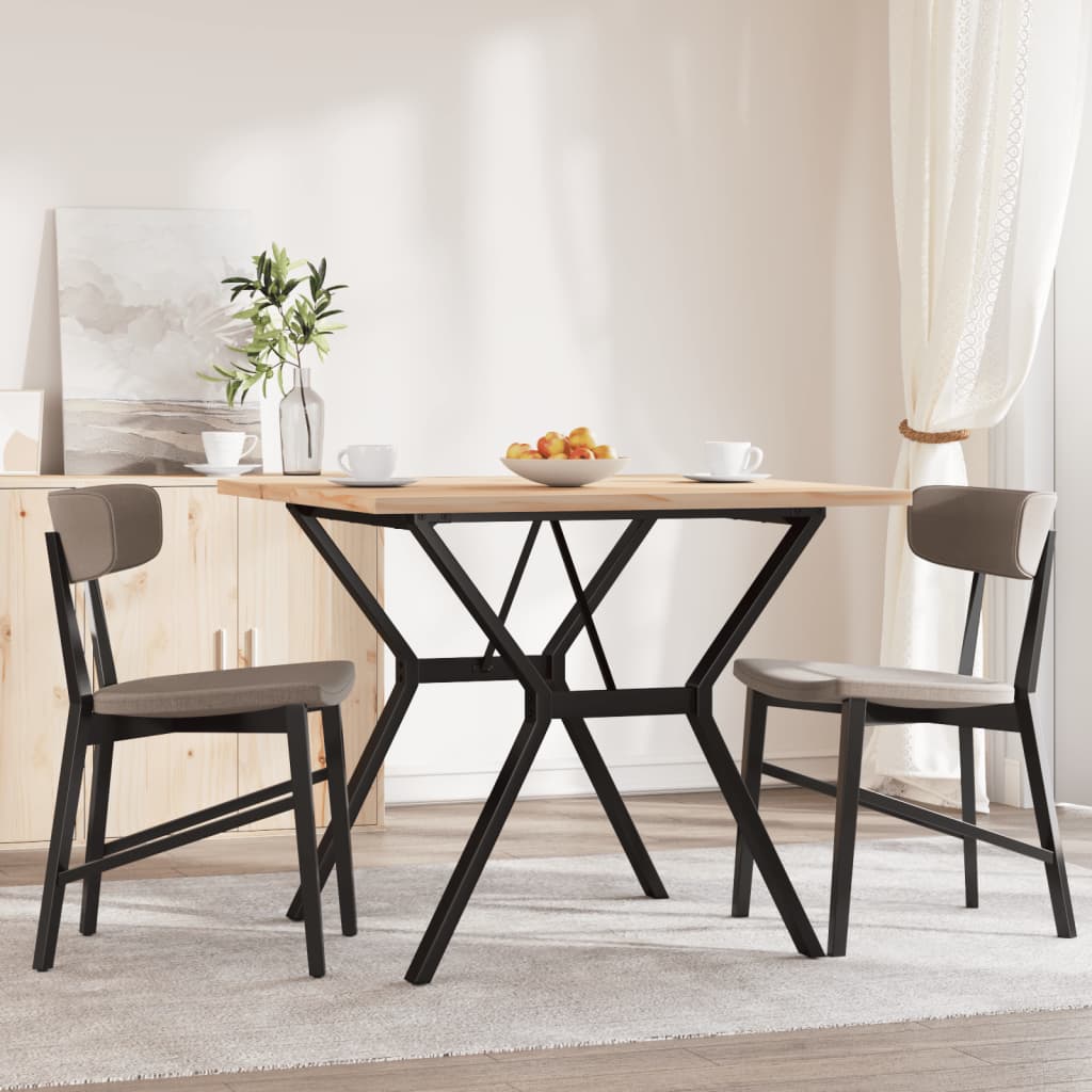 Mesa de comedor HKH con estructura en Y de pino y acero