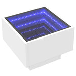 HKH Mesa de Apoio com Leds em Derivados de em Madeira - Branco