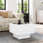 HKH Mesa de Apoio com Leds em Derivados de em Madeira - Branco