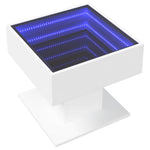 HKH Mesa de Centro com Leds em Derivados de em Madeira - Branco