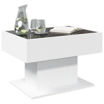 HKH Mesa de Centro com Leds em Derivados de em Madeira - Branco