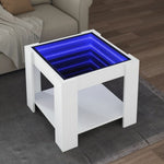 HKH Mesa de Centro com Leds em Derivados de em Madeira - Branco