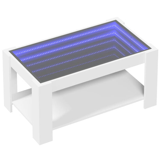 Mesa de centro HKH con LED en aglomerado - Blanco