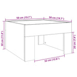 HKH Mesa de Centro Luzes Led Infinity - Branco