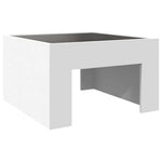 HKH Mesa de Centro Luzes Led Infinity - Branco