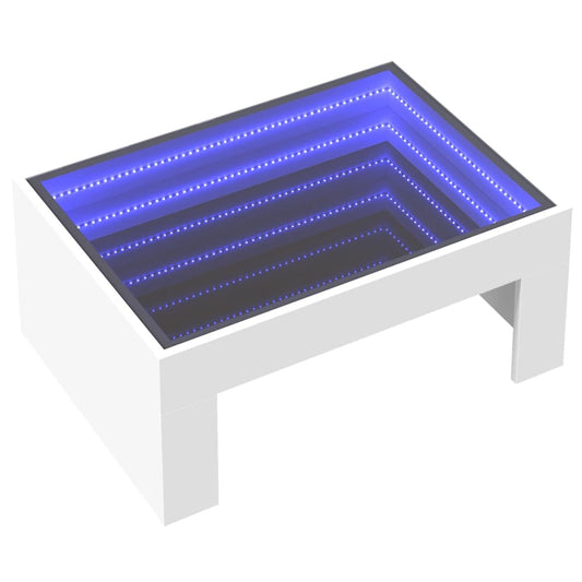 HKH Mesa de Centro Luzes Led Infinity - Branco