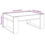 HKH Mesa de Centro Luzes Led Infinity - Branco