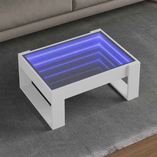 HKH Mesa de Centro Luzes Led Infinity - Branco