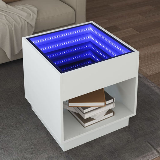 HKH Mesa de Centro Luzes Led Infinity - Branco