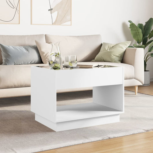HKH Mesa de Centro Luzes Led Infinity - Branco