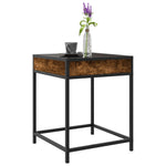HKH Mesa de Centro Luzes Led Infinity Carvalho Fumado