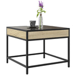 HKH Mesa de Centro Luzes Led Infinity Carvalho Sonoma