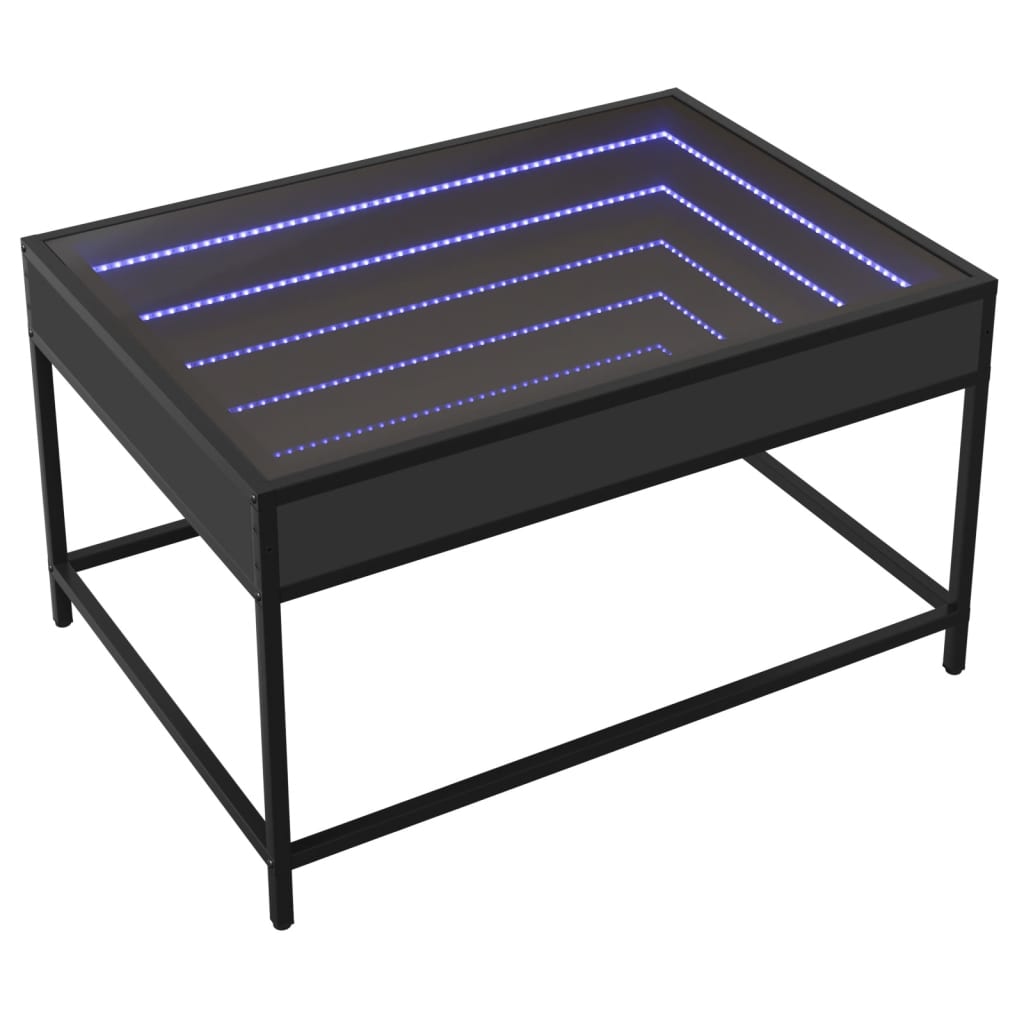 Mesa de centro HKH Infinity con luces led - Negro