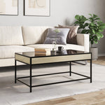 HKH Mesa de Centro Luzes Led Infinity Carvalho Sonoma
