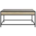 HKH Mesa de Centro Luzes Led Infinity Carvalho Sonoma