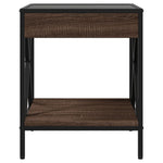HKH Mesa de Centro Luzes Led Infinity Carvalho - Castanho