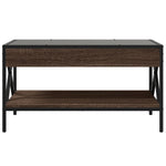 HKH Mesa de Centro Luzes Led Infinity Carvalho - Castanho