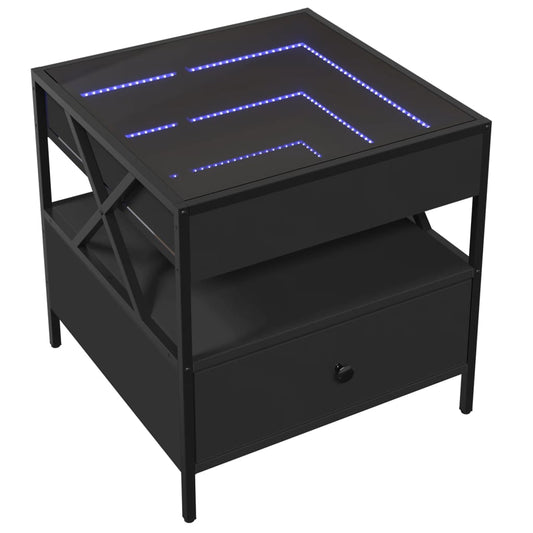 Mesa de Centro HKH con Luces Led Infinity - Negro