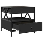 HKH Mesa de Centro com Luzes Led Infinity - Preto