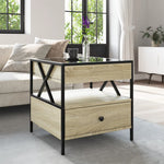HKH Mesa de Centro Luzes Led Infinity Carvalho Sonoma