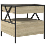 HKH Mesa de Centro Luzes Led Infinity Carvalho Sonoma
