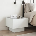 HKH Mesa de Cabeceira com Luzes Led Infinity - Branco