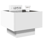 HKH Mesa de Cabeceira com Luzes Led Infinity - Branco