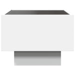 HKH Mesa de Cabeceira com Luzes Led Infinity - Branco