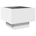 HKH Mesa de Cabeceira com Luzes Led Infinity - Branco