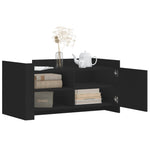 HKH Mesa de Centro em Derivados de em Madeira - Preto
