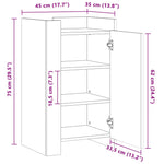 Aparador Clásico HKH de madera DM 45 x 35 x 75 cm - Roble Sonoma