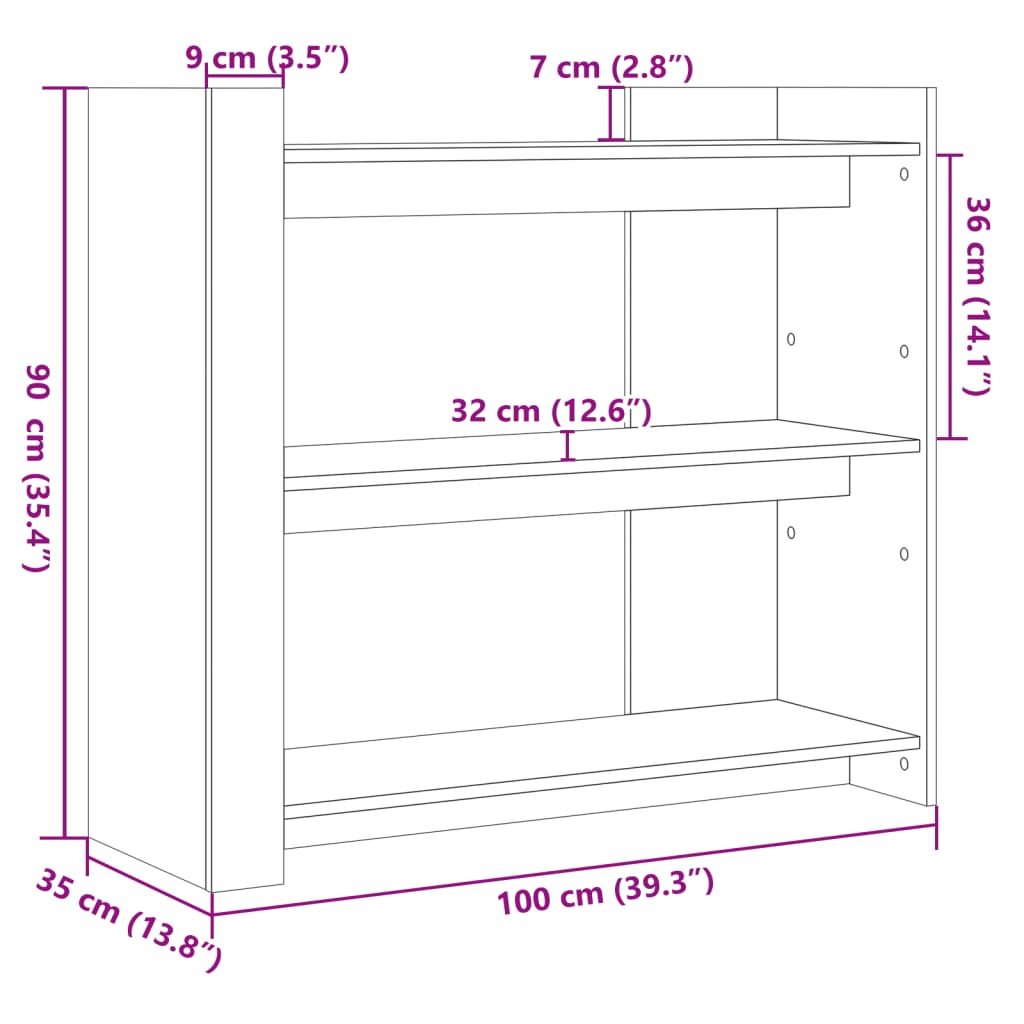 Mesa auxiliar HKH de madera - Negro