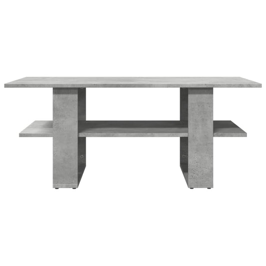HKH Mesa de centro gris cemento en madera manufacturada