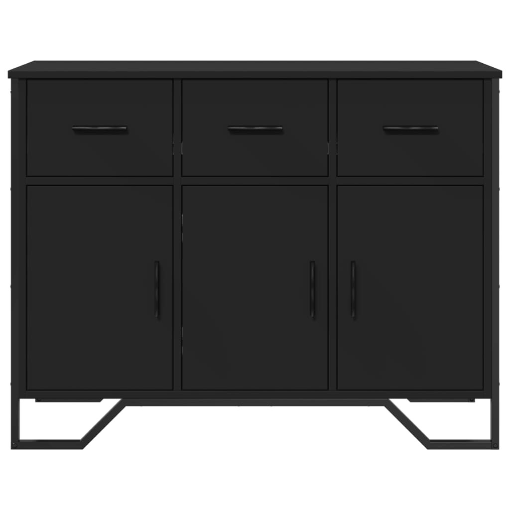 Aparador Moderno HKH en derivados de Madera, Metal 97 X 32,5 X 74,5 Cm - Negro