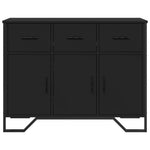 Aparador Moderno HKH en derivados de Madera, Metal 97 X 32,5 X 74,5 Cm - Negro