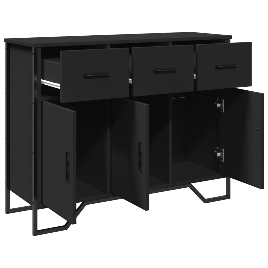 Aparador Moderno HKH en derivados de Madera, Metal 97 X 32,5 X 74,5 Cm - Negro