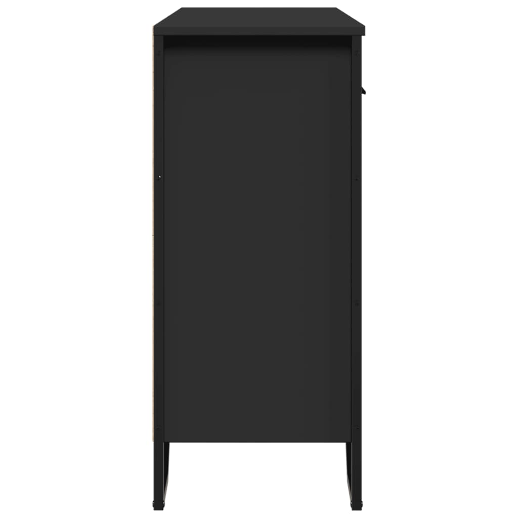 Aparador Moderno HKH en derivados de Madera, Metal 97 X 32,5 X 74,5 Cm - Negro