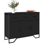 Aparador Moderno HKH en derivados de Madera, Metal 97 X 32,5 X 74,5 Cm - Negro