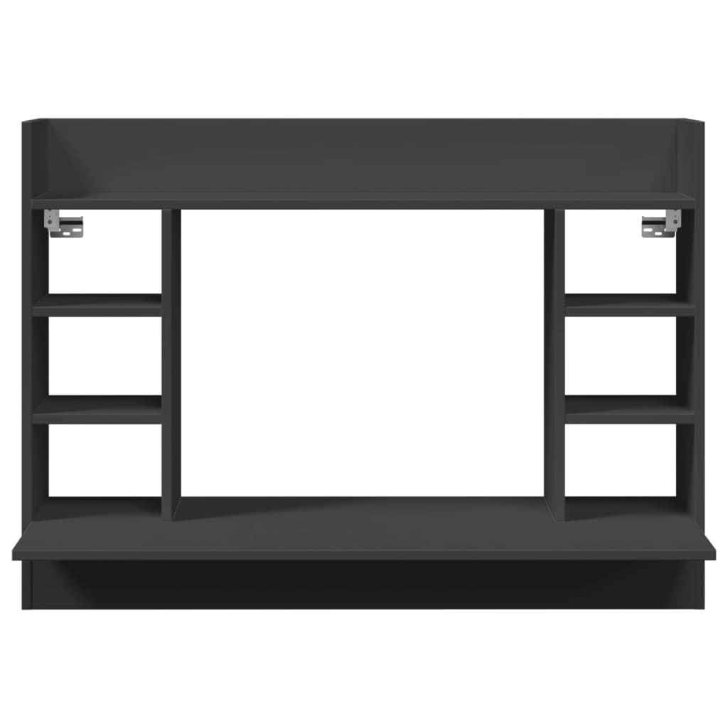 HKH Escritorio de Pared de Madera - Negro
