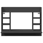 HKH Escritorio de Pared de Madera - Negro