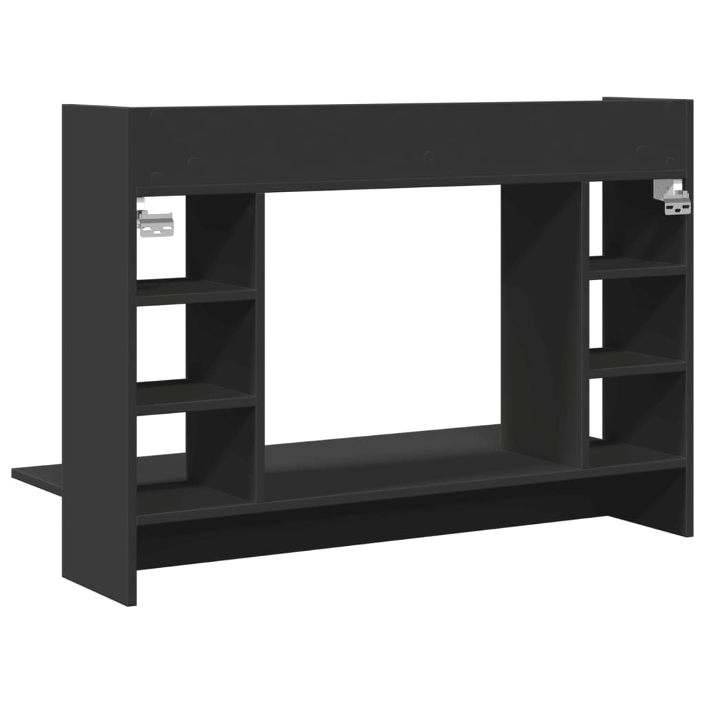 HKH Escritorio de Pared de Madera - Negro