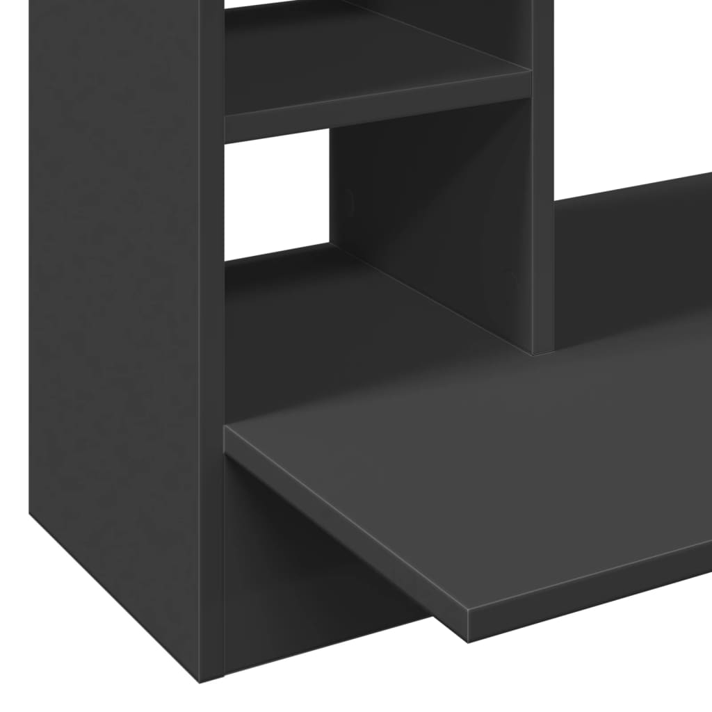 HKH Escritorio de Pared de Madera - Negro