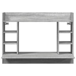 HKH Escritorio de pared Derivados de Madera Sonoma - Gris